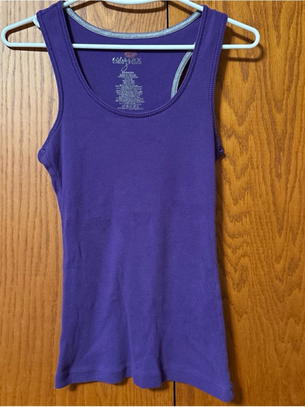 Classic Scoop Ribbed Tank Top in Deep Purple